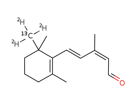 (R,S)-(2Z,4E)-3-methyl-5-(6-<13CD3>-2,6,6-trimethylcyclohex-1-en-1-yl)-2,4-pentadienenal