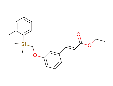 (E)-ethyl-3-<((2-methylphenyl)dimethylsilyl)methoxy>-propenoate