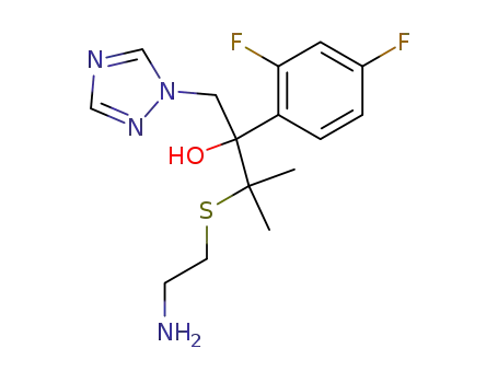3-(2-Amino-ethylsulfanyl)-2-(2,4-difluoro-phenyl)-3-methyl-1-[1,2,4]triazol-1-yl-butan-2-ol
