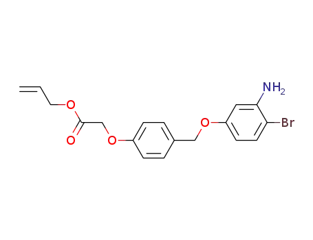 Molecular Structure of 1026914-86-2 ([4-(3-Amino-4-bromo-phenoxymethyl)-phenoxy]-acetic acid allyl ester)