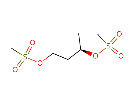 Molecular Structure of 77943-38-5 ((2R)-4-[(methylsulfonyl)oxy]butan-2-yl methanesulfonate)