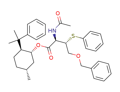 (2R,3S)-2-Acetylamino-4-benzyloxy-3-phenylsulfanyl-butyric acid (1R,2S,5R)-5-methyl-2-(1-methyl-1-phenyl-ethyl)-cyclohexyl ester