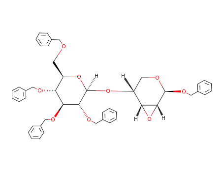 benzyl O-(2,3,4,6-tetra-O-benzyl-β-D-glucopyranosyl)-(1->4)-2,3-anhydro-β-D-ribopyranoside