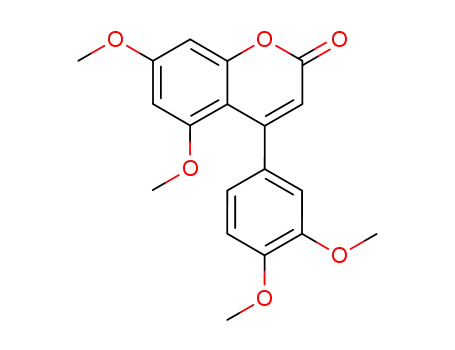 4-(3,4-Dimethoxyphenyl)-5,7-dimethoxy-2H-1-benzopyran-2-one