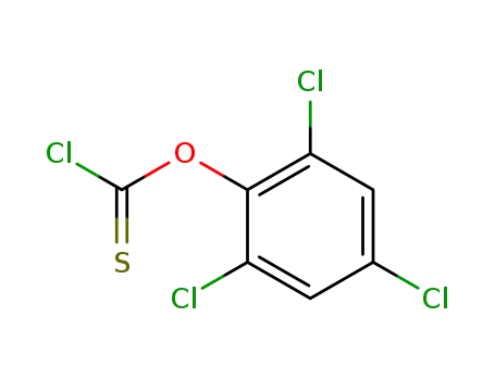 Molecular Structure of 31836-18-7 (2,4,6-TRICHLOROPHENYL CHLOROTHIONOFORMATE)