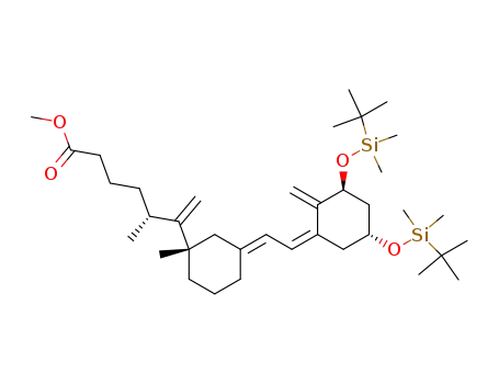 (R)-6-{(S)-3-[2-[(3S,5R)-3,5-Bis-(tert-butyl-dimethyl-silanyloxy)-2-methylene-cyclohex-(Z)-ylidene]-eth-(E)-ylidene]-1-methyl-cyclohexyl}-5-methyl-hept-6-enoic acid methyl ester