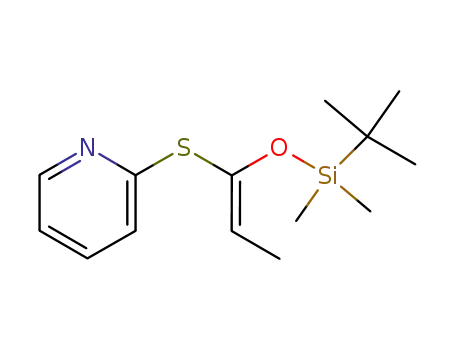 (E)-CH<sub>3</sub>CHC(OSi(CH<sub>3</sub>)2C(CH<sub>3</sub>)3)SC<sub>5</sub>H<sub>4</sub>N