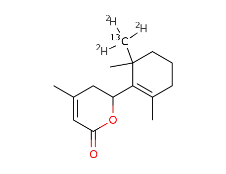(R,S)-5,6-dihydro-4-methyl-6-<6-<13CD3>-2,6,6-trimethylcyclohex-1-en-1-yl>-2H-pyran-2-one