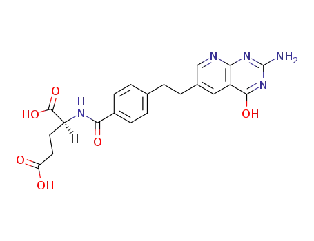 L-Glutamic acid, N-(4-(2-(2-amino-1,4-dihydro-4-oxopyrido(2,3-d)pyrimi din-6-yl)ethyl)bezoyl)-