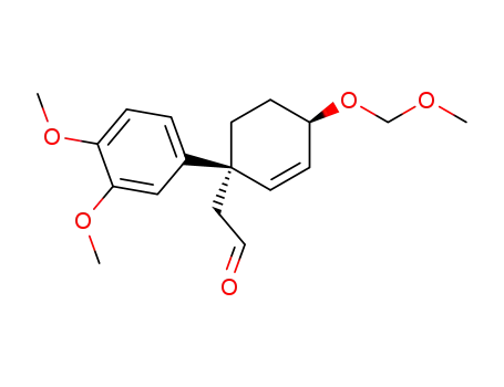 2-<(1R,4R)-1-(3,4-Dimethoxyphenyl)-4-(methoxymethoxy)cyclohex-2-enyl>ethanal