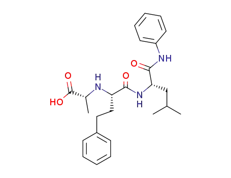 Molecular Structure of 154096-58-9 (N-(1-carboxyethyl)-alpha-(2-phenylethyl)glycyl-leucine, N-phenylamide)