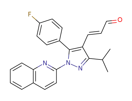 2-Propenal,
3-[5-(4-fluorophenyl)-3-(1-methylethyl)-1-(2-quinolinyl)-1H-pyrazol-4-yl]-,
(E)-