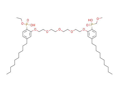 (4-Decyl-2-{2-[2-(2-{2-[5-decyl-2-(hydroxy-methoxymethyl-phosphinoyl)-phenoxy]-ethoxy}-ethoxy)-ethoxy]-ethoxy}-phenyl)-phosphonic acid monoethyl ester