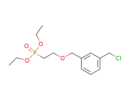 Phosphonic acid, [2-[[3-(chloromethyl)phenyl]methoxy]ethyl]-, diethyl
ester