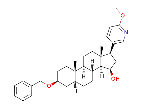 (3S,5R,8R,9S,10S,13R,14S,15R,17S)-3-Benzyloxy-17-(6-methoxy-pyridin-3-yl)-10,13-dimethyl-hexadecahydro-cyclopenta[a]phenanthren-15-ol