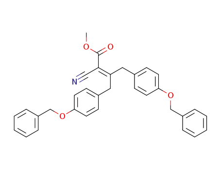 2-Butenoic acid,
2-cyano-4-[4-(phenylmethoxy)phenyl]-3-[[4-(phenylmethoxy)phenyl]meth
yl]-, methyl ester