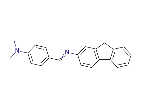 Molecular Structure of 13924-53-3 (2-(4-(DIMETHYLAMINO)BENZYLIDENEAMINO)FLUORENE)