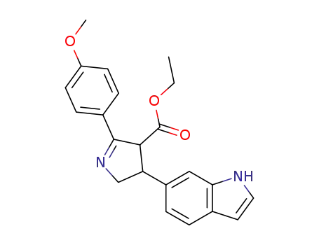 4-(1H-Indol-6-yl)-2-(4-methoxy-phenyl)-4,5-dihydro-3H-pyrrole-3-carboxylic acid ethyl ester