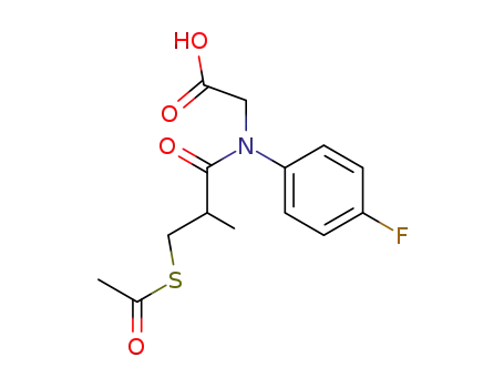 Glycine, N-[3-(acetylthio)-2-methyl-1-oxopropyl]-N-(4-fluorophenyl)-