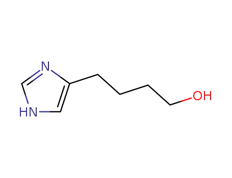 Molecular Structure of 32385-64-1 (4-(1H-IMIDAZOL-4-YL)-BUTAN-1-OL)