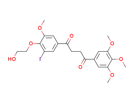 1-(3-methoxy-4-hydroxyethoxy-5-iodophenyl)-4-(3,4,5-trimethoxyphenyl)-1,4-butanedione