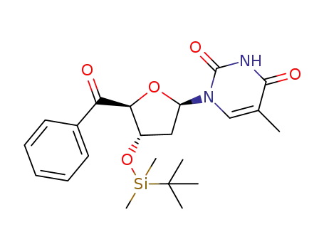 1-[(2R,4S,5S)-5-Benzoyl-4-(tert-butyl-dimethyl-silanyloxy)-tetrahydro-furan-2-yl]-5-methyl-1H-pyrimidine-2,4-dione