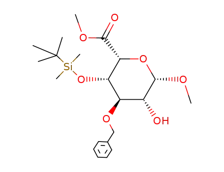 (2R,3S,4R,5R,6S)-4-Benzyloxy-3-(tert-butyl-dimethyl-silanyloxy)-5-hydroxy-6-methoxy-tetrahydro-pyran-2-carboxylic acid methyl ester