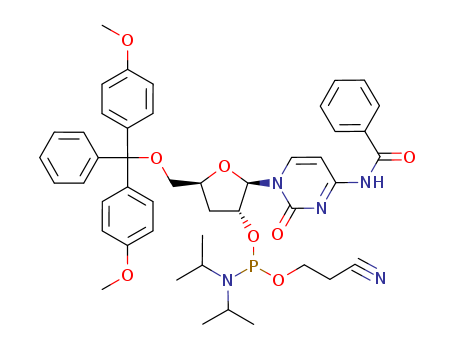 N4-Benzoyl-5'-O-(4,4-dimethoxytrityl)-3'-deoxycytidine-2'-CED-phosphoramidite
