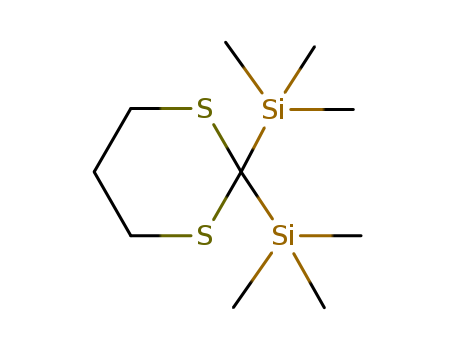 trimethyl-(2-trimethylsilyl-1,3-dithian-2-yl)silane cas  13411-46-6