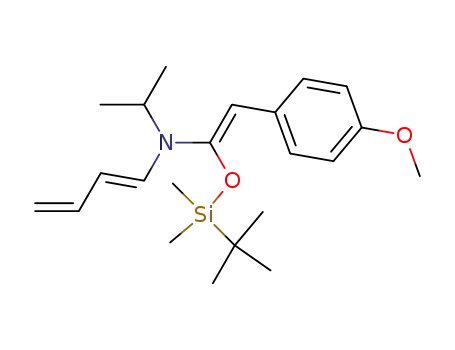 ((E)-Buta-1,3-dienyl)-[(Z)-1-(tert-butyl-dimethyl-silanyloxy)-2-(4-methoxy-phenyl)-vinyl]-isopropyl-amine