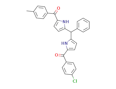 1-(p-methylbenzoyl)-5-phenyl-9-(p-chlorobenzoyl)dipyrromethane