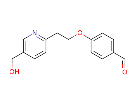 Benzaldehyde, 4-[2-[5-(hydroxymethyl)-2-pyridinyl]ethoxy]-