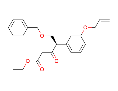 (R)-4-(3-Allyloxy-phenyl)-5-benzyloxy-3-oxo-pentanoic acid ethyl ester