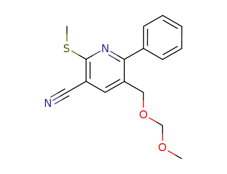 3-Pyridinecarbonitrile,
5-[(methoxymethoxy)methyl]-2-(methylthio)-6-phenyl-