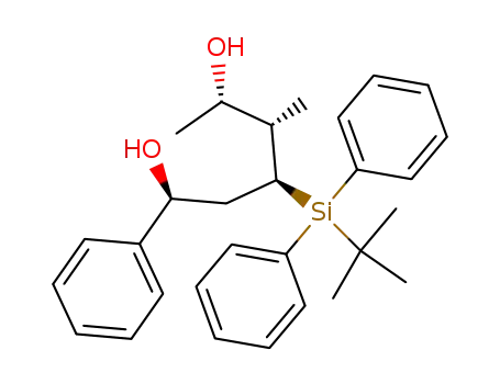 Molecular Structure of 203174-53-2 ((1S,3S,4S,5S)-3-(tert-Butyl-diphenyl-silanyl)-4-methyl-1-phenyl-hexane-1,5-diol)