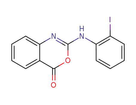 Molecular Structure of 178468-14-9 (4H-3,1-Benzoxazin-4-one, 2-[(2-iodophenyl)amino]-)