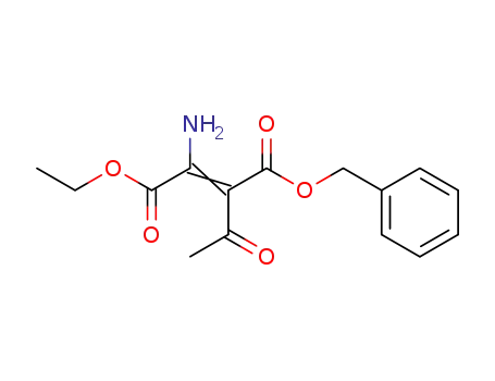 Molecular Structure of 198135-04-5 (2-amino-3-benzyloxycarbonyl-4-oxo-2-pentenoic acid ethyl ester)