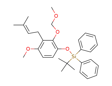 tert-Butyl-[4-methoxy-2-methoxymethoxy-3-(3-methyl-but-2-enyl)-phenoxy]-diphenyl-silane