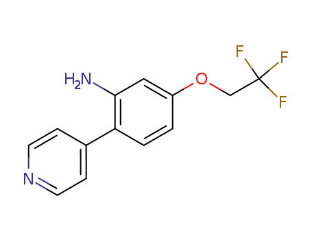 2-Pyridin-4-yl-5-(2,2,2-trifluoro-ethoxy)-phenylamine