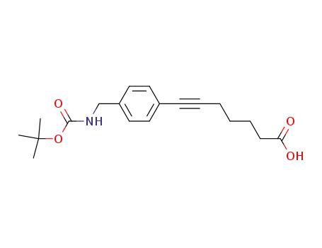 6-Heptynoic acid,
7-[4-[[[(1,1-dimethylethoxy)carbonyl]amino]methyl]phenyl]-