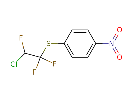 Molecular Structure of 659-27-8 ((2-chloro-1,1,2-trifluoroethyl)(4-nitrophenyl)sulfane)