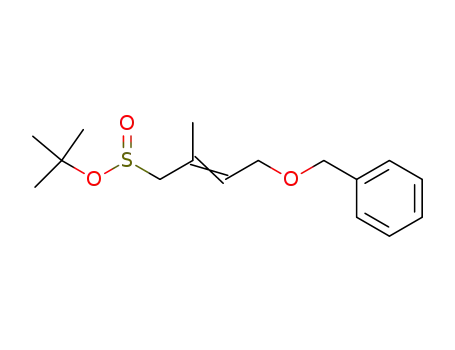 2-methyl-4-(phenylmethoxy)but-2-ene-1-sulfinate de 1,1-dimethylethyle