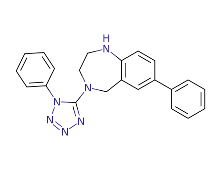 2,3,4,5-tetrahydro-7-phenyl-4-(1-phenyl-1H-tetrazol-5-yl)-1H-1,4-benzodiazepine