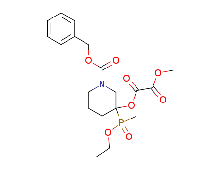 Molecular Structure of 227959-51-5 (oxalic acid 1-benzyloxycarbonyl-3-(ethoxy-methyl-phosphinoyl)-piperidin-3-yl ester methyl ester)