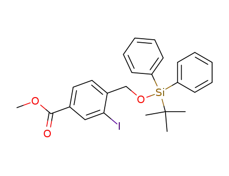 4-(tert-Butyl-diphenyl-silanyloxymethyl)-3-iodo-benzoic acid methyl ester
