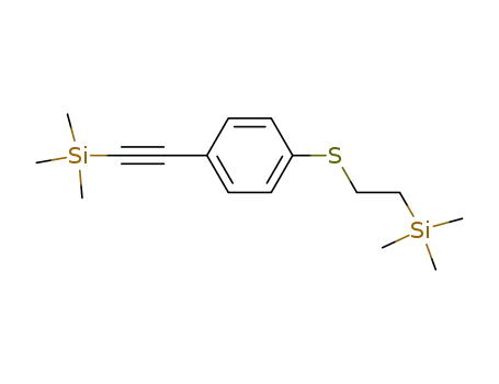 Silane, trimethyl[[4-[[2-(trimethylsilyl)ethyl]thio]phenyl]ethynyl]-