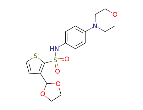 3-(1,3-dioxolan-2-yl)-N-[4-(4-morpholinyl)phenyl]-2-thiophenesulfonamide