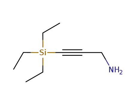Molecular Structure of 918871-50-8 (2-Propyn-1-amine, 3-(triethylsilyl)-)