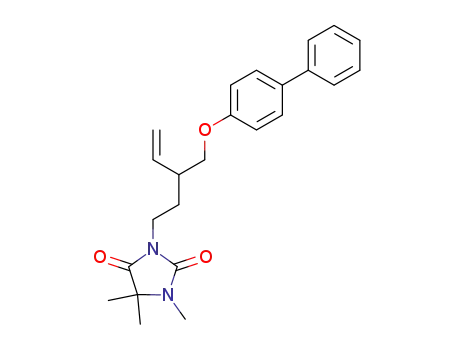 3-[3-(biphenyl-4-yloxymethyl)-pent-4-enyl]-1,5,5-trimethyl-imidazolidine-2,4-dione