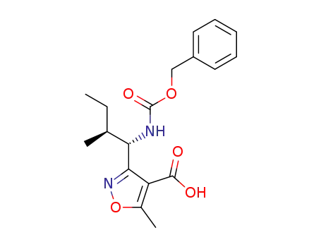 3-((1S,2S)-1-Benzyloxycarbonylamino-2-methyl-butyl)-5-methyl-isoxazole-4-carboxylic acid